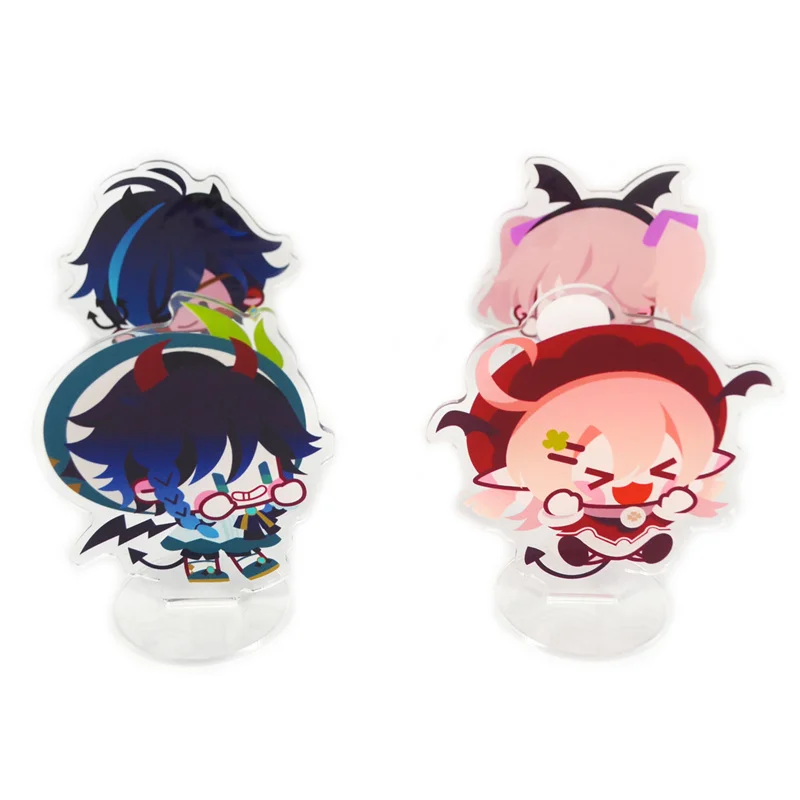 

Hot Anime Figure Genshin Impact Venti Klee Cosplay Cute Acrylic Stand Model Plate Desk Decor Fans Collection Props Xmas Gifts