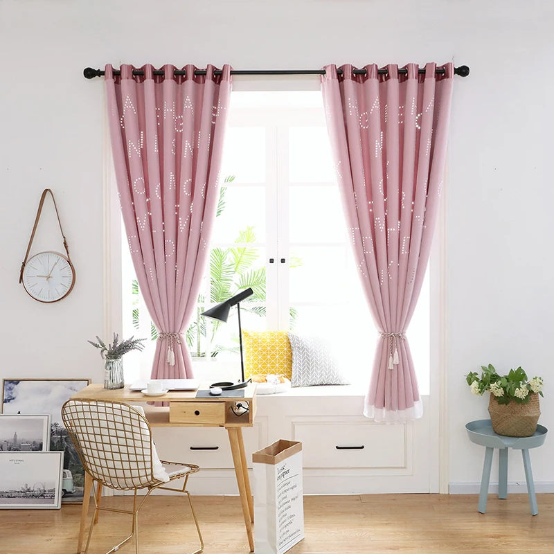 

High Shading Luxury Blackout Windows Curtain Drape Panel For Living Room Bedroom Interior Home Decoration Solid Color
