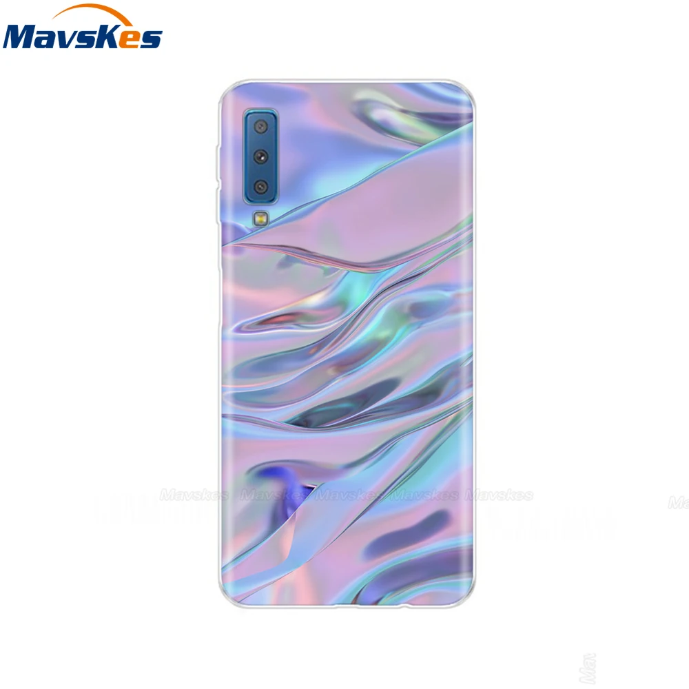 44 Силиконовый чехол для samsung Galaxy A7 чехол A750 A750F чехол 6,0 'TPU чехол для телефона samsung A 7 750 750F Fundas Coque - Цвет: 44