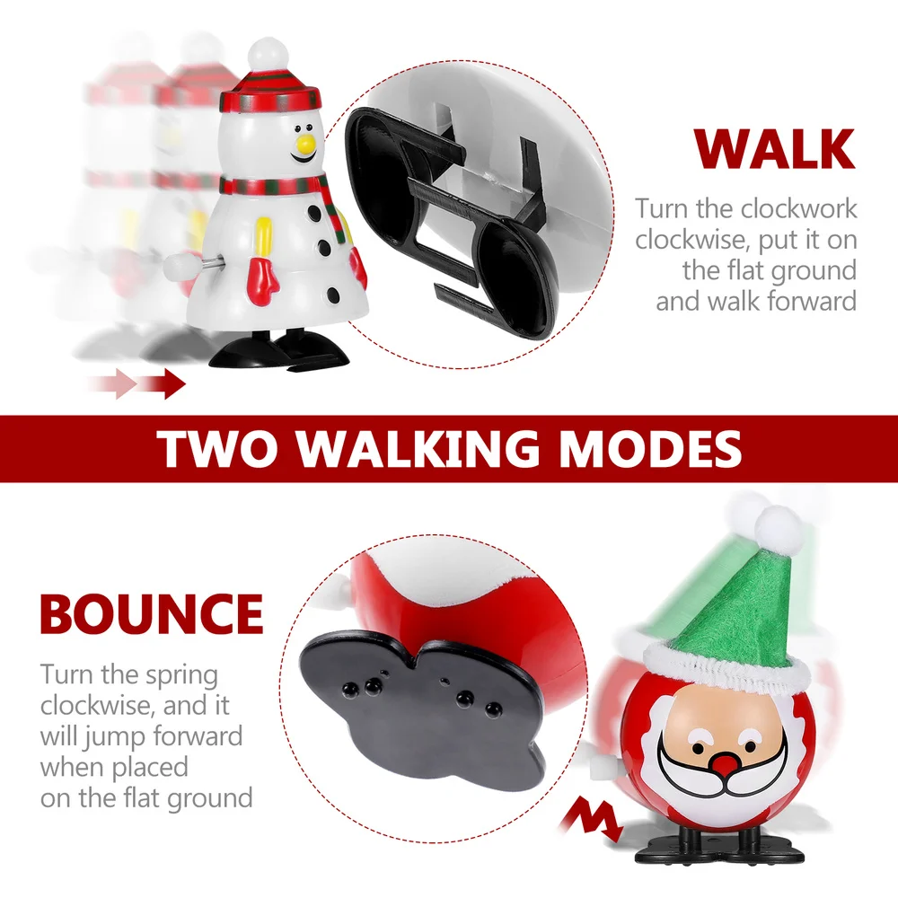 

Tomaibaby 12Pcs Children Christmas Clockwork Toys Mini Wind-up Toys Children Party Plaything