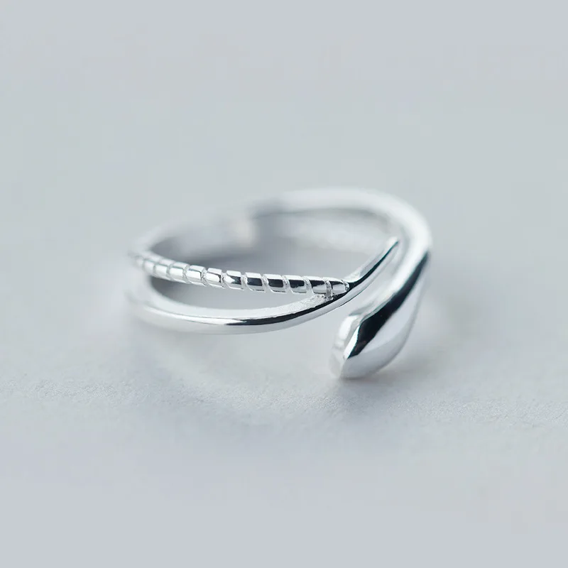 Женское серебряное кольцо с змеей ElfoPlataSi Открытое размером для женщин и девушек