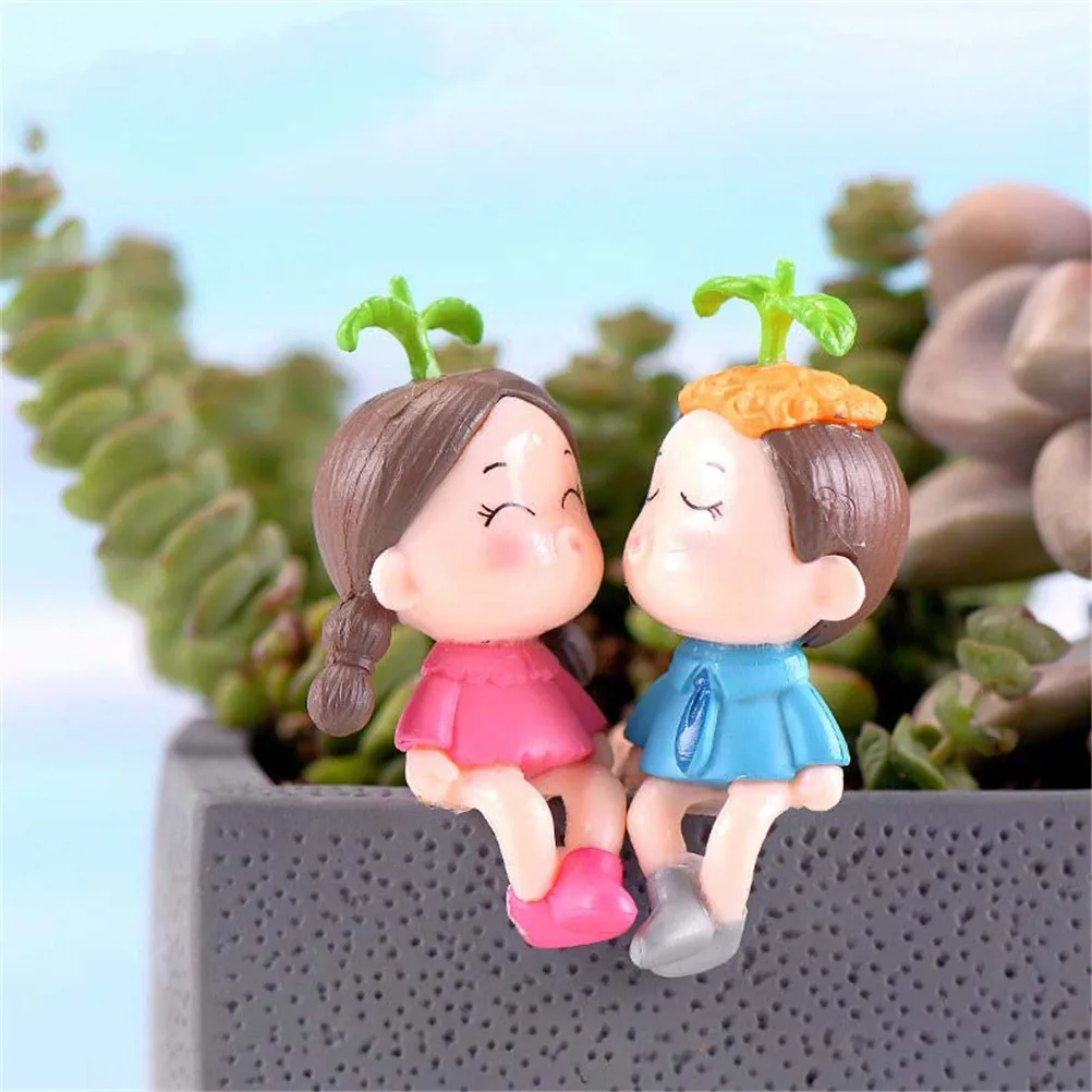 1 комплект мини стул пары куклы Фея Сад миниатюрные Декор кукольный