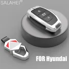Чехол для автомобильного ключа из цинкового сплава с силикагелем для Hyundai Verna Sonata Elantra Tucson Auto Creta Solaris Azera greataccent I10 I20