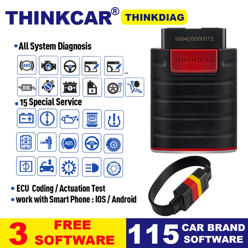 Thinkdiag OBDII полная мощность системы чем X431 easydiag диагностический инструмент 4