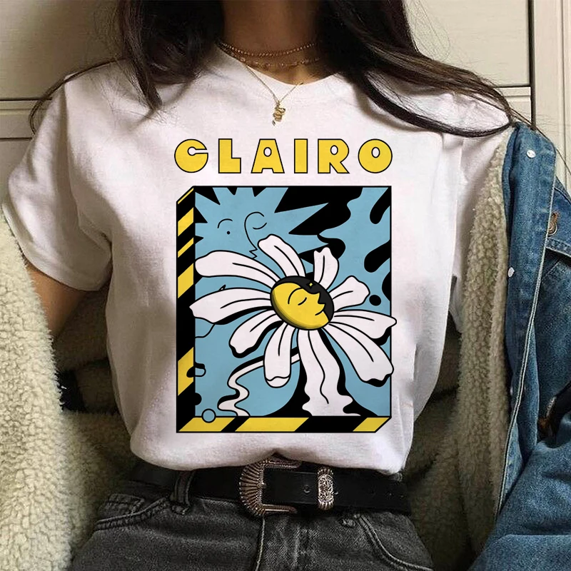 

Casual Clairo Sofia t shirt Top Oversized Singer Harajuku Streetwear Graphic Printed Letters Tee Female/Man T-Shirt