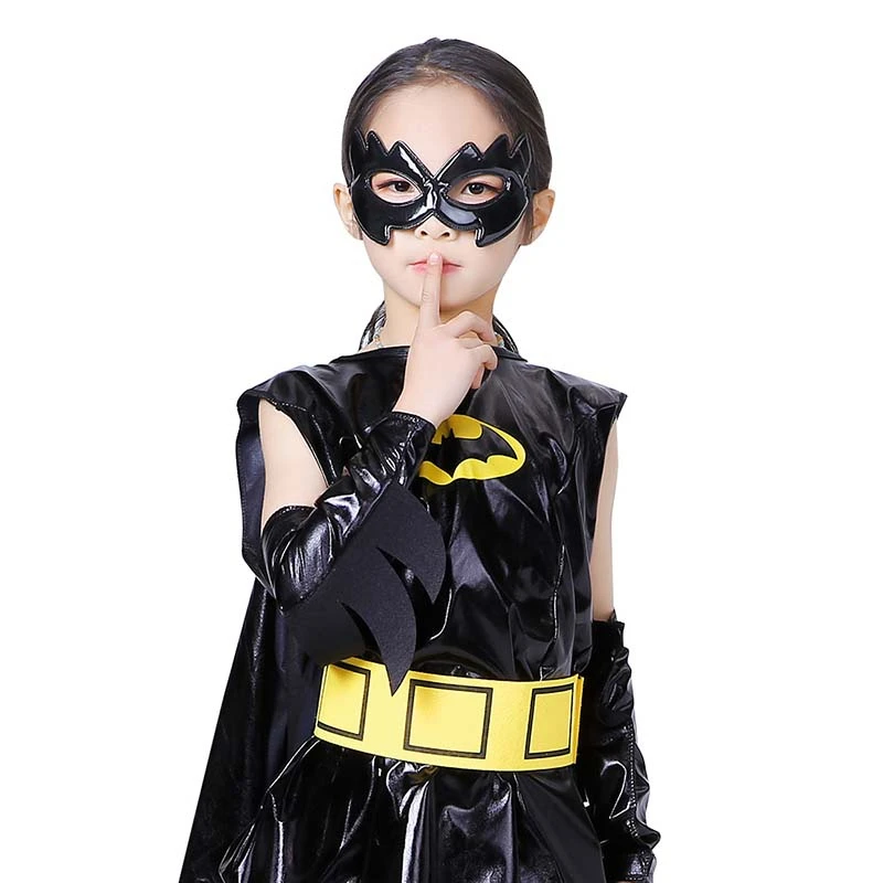 Маскарадный костюм на Хэллоуин детская одежда для девочек платье с Бэтменом