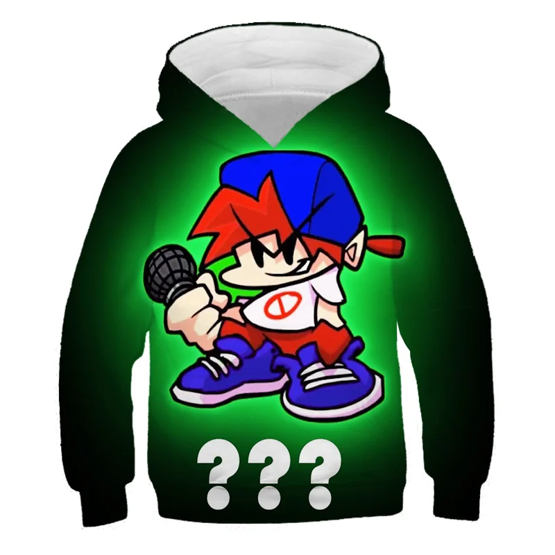

2022 New Game Friday Night Funkin 3D Oversize Pullover Kids Boys Girls Print Hoodie 3-14Y Autumn and Winter Fashion Sweatshirt