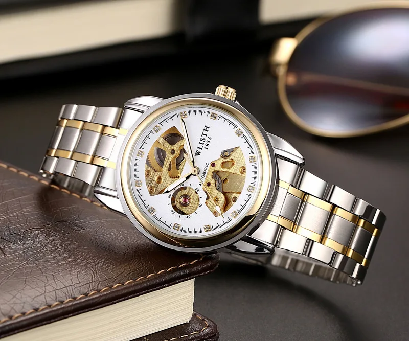 2019 полностью автоматическая машина двусторонняя ажурная мужские часы