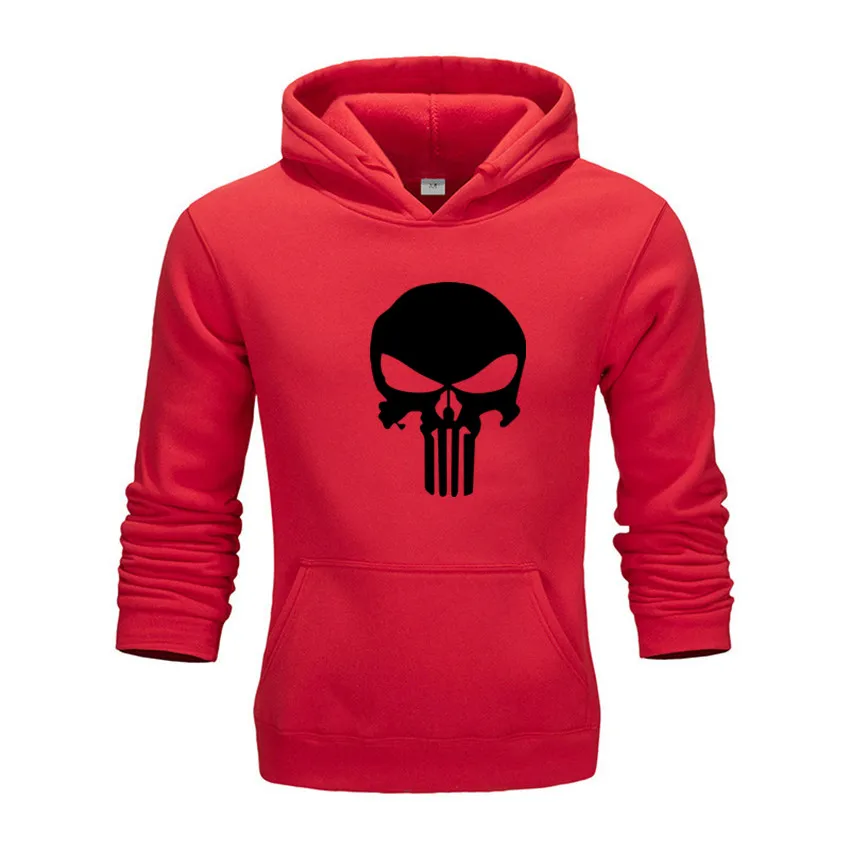 Черный череп белая толстовка фиолетовые толстовки мужские уличные для отдыха