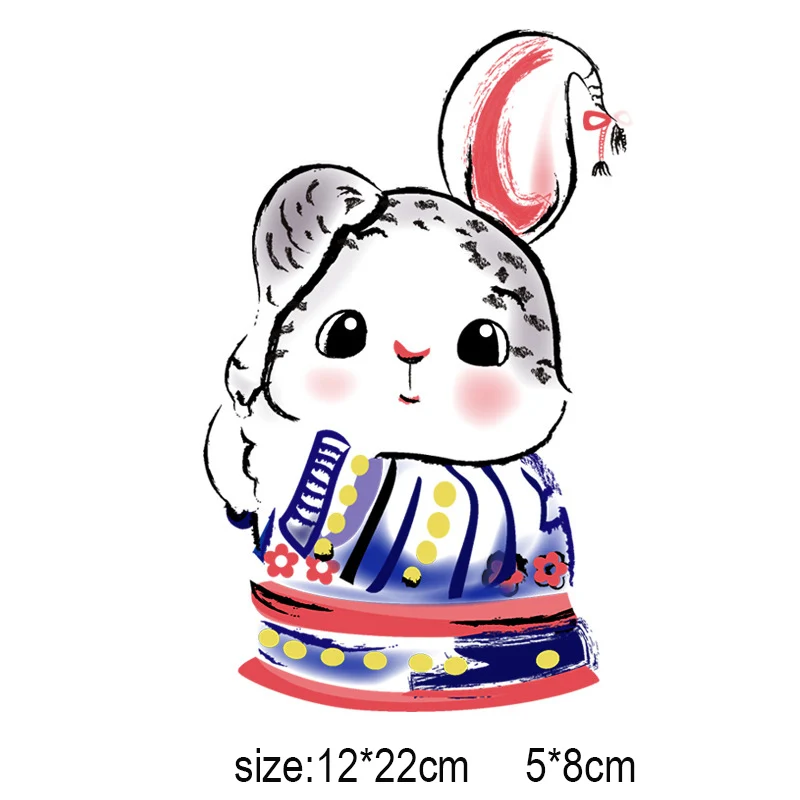 Нашивки с мультяшными животными горячая Термотрансферная ткань печатная