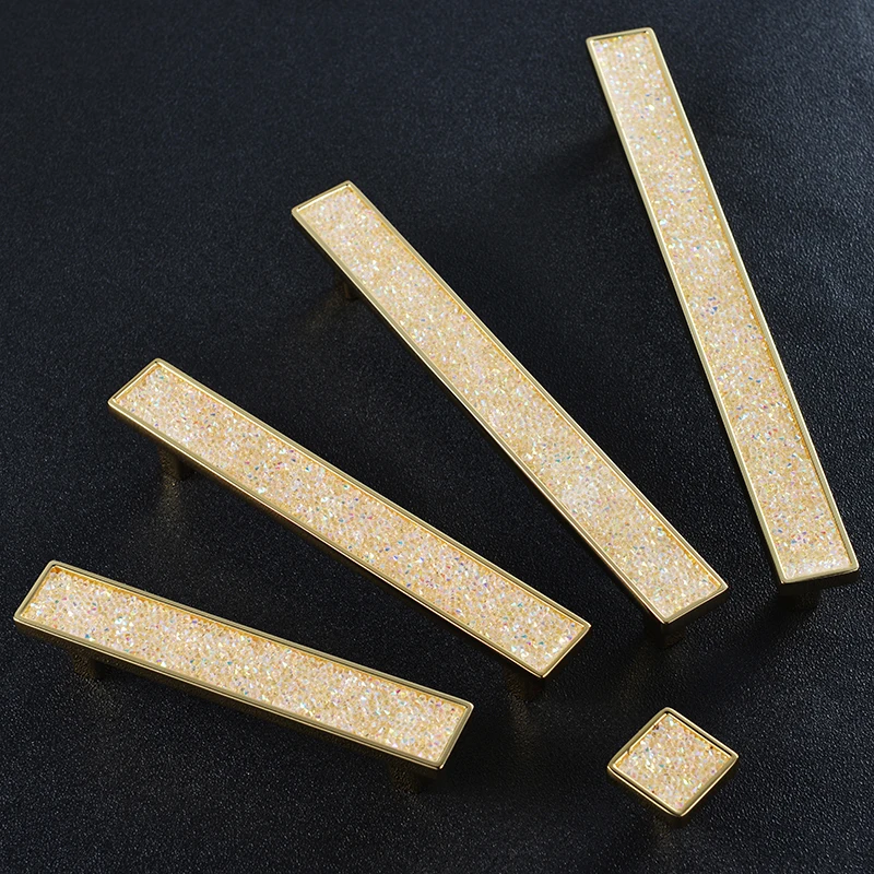 

crystal gold long handle living room furniture kitchen cupboard cabinet knobs and handles for white drawers