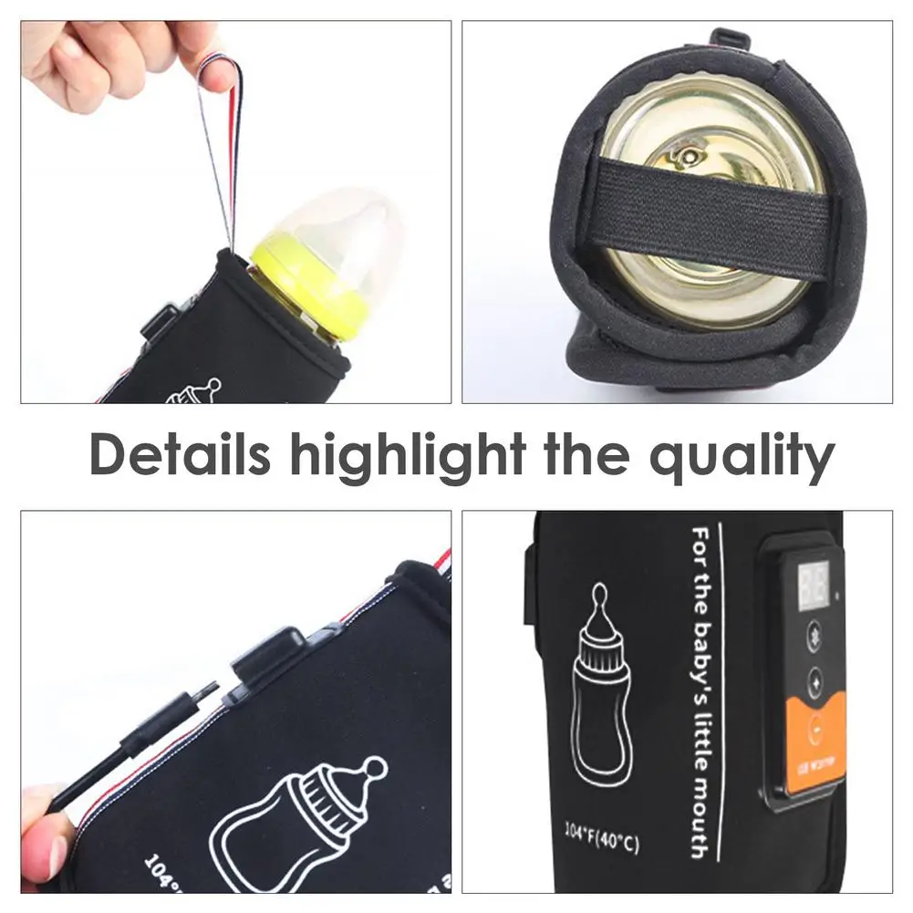 USB подогреватель для молока и воды обогреватель Детской бутылки ЖК-дисплей