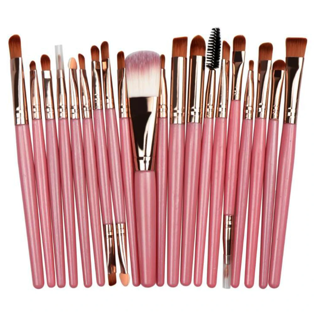 

New Style wholesale Factory Direct Sales Of 20 Mini Makeup Brushes Portable Soft Hair Set Eye Shadow Brush Flexible Hair Brush