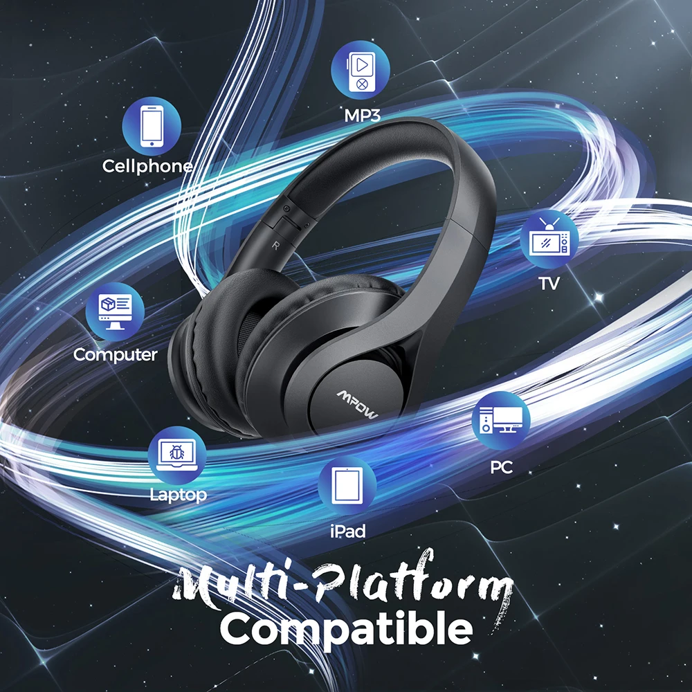 Беспроводные наушники Mpow 059 Pro/Lite 60 часов воспроизведения Bluetooth 5 0 Hi Fi стерео звук