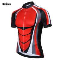 motorsports summer green short sleeved mountain bike quick drying cycling jersey mens bicycle top