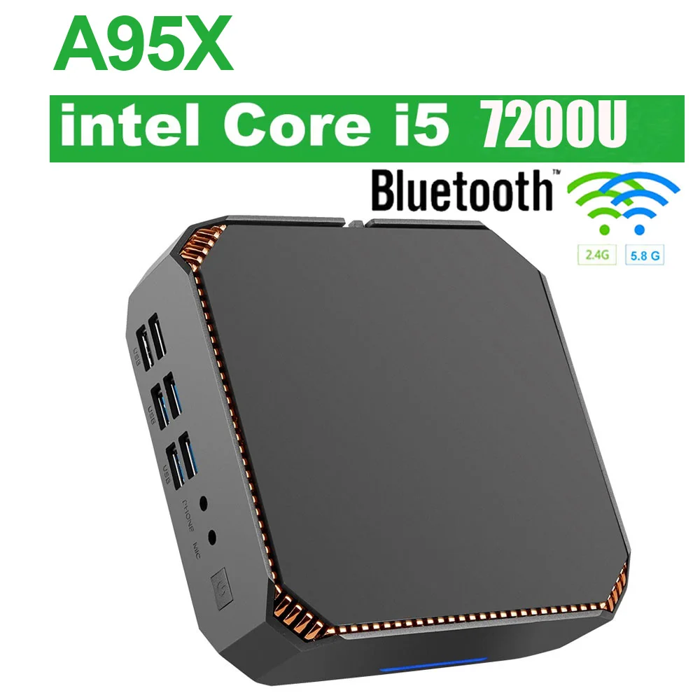 Мини ПК I5 Intel Win10 CK2 i5 7200U Kaby Lake Настольный Core 2 4 ГГц 5 8 ггц WiFi 1000 Мбит/с BT4.2 компьютер 4K