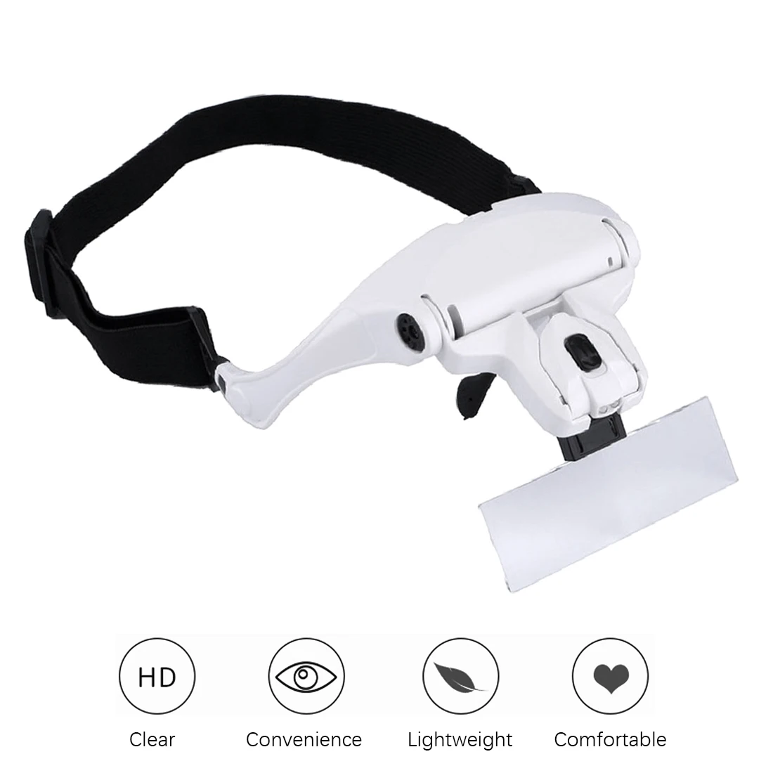 

Magnifying Glasses LED Light Lamp Head Loupe Jeweler Headband Magnifier Eye Glasses Optical Glass Tool Repair Reading Magnifier