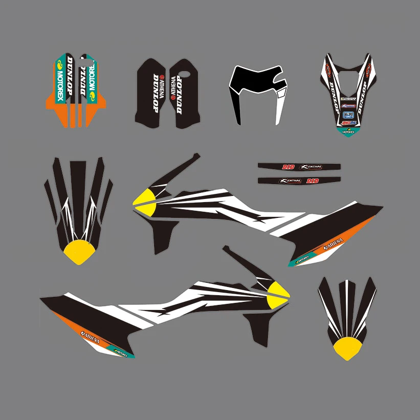 Для KTM SMCR690 SMC R SMCR 690 2019 2020 полный команда фон наклейка Стикеры набор графических