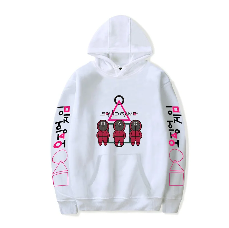 Su&eacute;ter con capucha de Anime para ni&ntilde;os y parejas, ropa de ch&aacute;ndal para trotar, chaqueta con capucha de juego de calamar, Oto&ntilde;o e Invierno-4