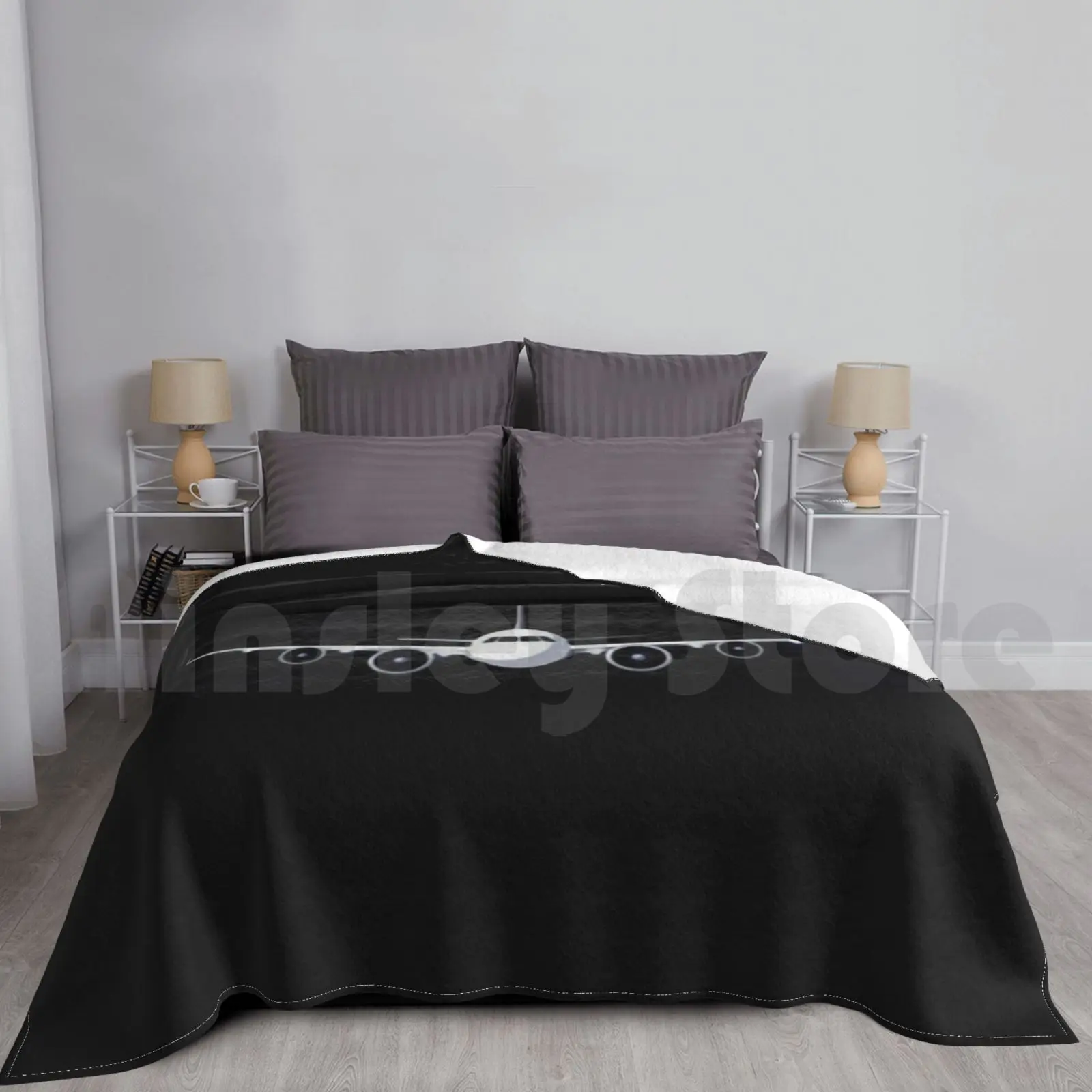 

Aeroplane Incomming Image одеяло для дивана кровати путешествия Incomming Imagee Jpg Wav Plane White Boing Airbus Black