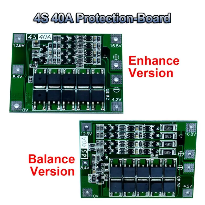 4S 40A литий ионная батарея Защитная плата 18650 зарядное устройство PCB BMS для