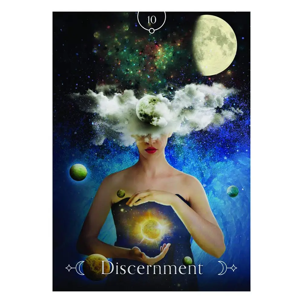 44 шт./компл. новый Таро карты Queen of The Moon Oracle прочный Забавный игральные для