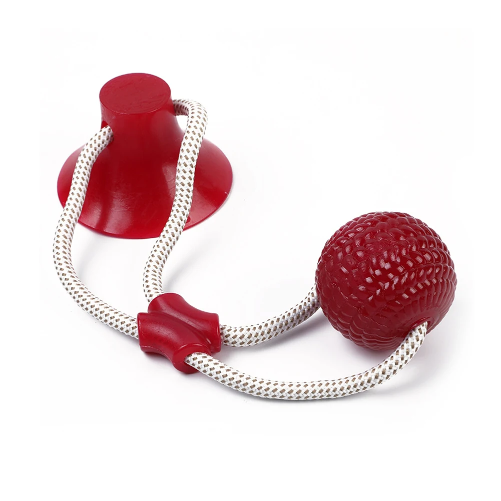 

Dog Interactive Suction Cup Push TPR Ball Toys Pet Molar Bite Toy Elastic Ropes Dog Tooth Cleaning Chewing Pet Puppy Dog Toys