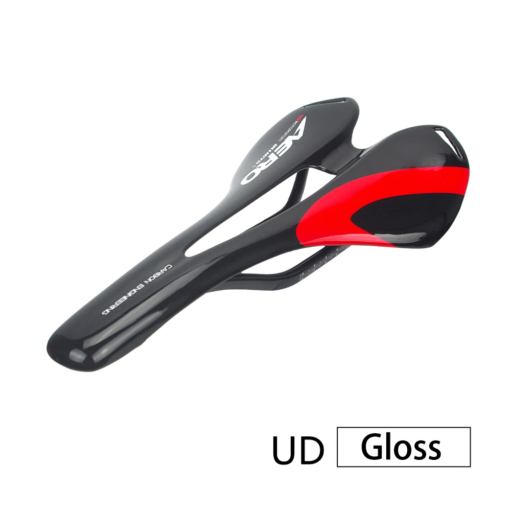 red gloss UD Красочный Ullicyc топ-уровень горный велосипед полный карбоновое седло шоссейное велосипедное седло MTB переднее Sella Sillin Seat Matround - Цвет: red gloss UD