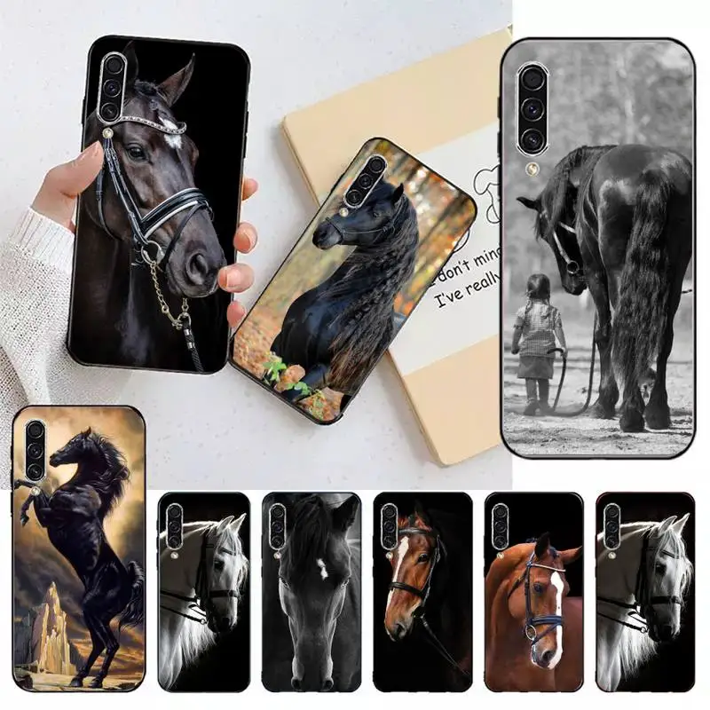 

Running horse art pattern Phone Case For Samsung galaxy A S note 10 7 8 9 20 30 31 40 50 51 70 71 21 s ultra plus Luxury shell