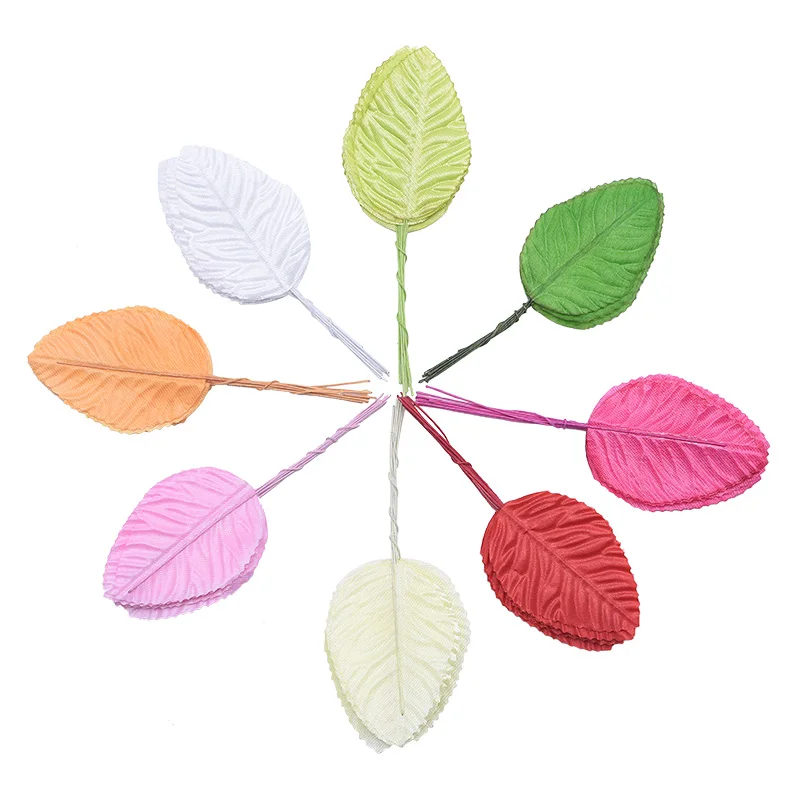 40/100/200 шт Искусственные розовые листья Пластик шелк Leafe украшение на свадьбу День рождения, подарок на Рождество, украшение из искусственных цветов для DIY ВЕНОК для дома украшения