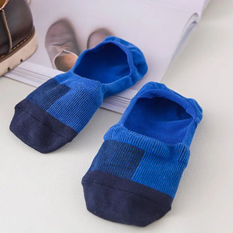 Мужские короткие носки повседневные мягкий хлопковый носок лоферы не скользят