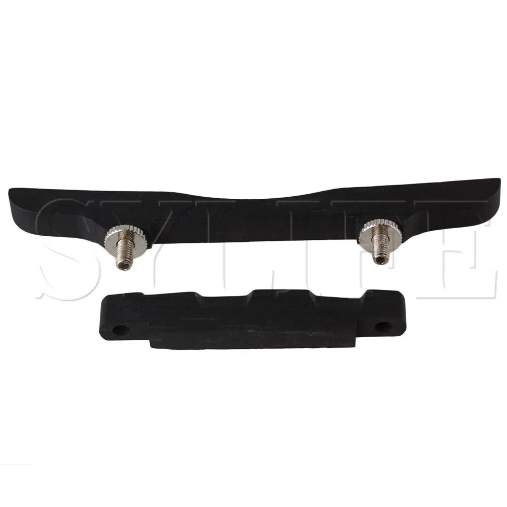 Черный Бридж для мандолины с регулируемой высотой и усилением резонанса из