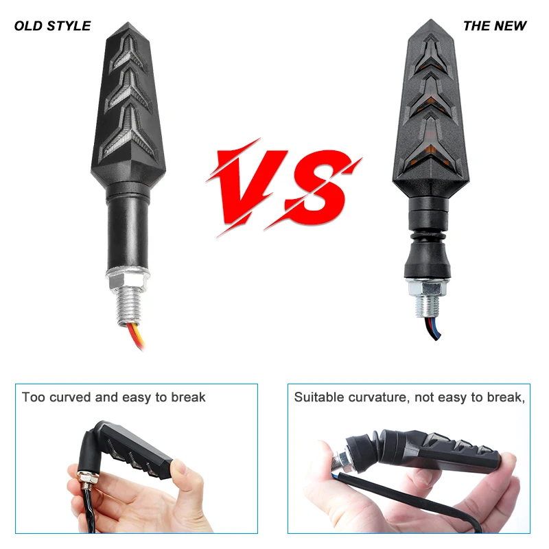 Светильник поворотный для мотоцикла 2/4 шт.| |