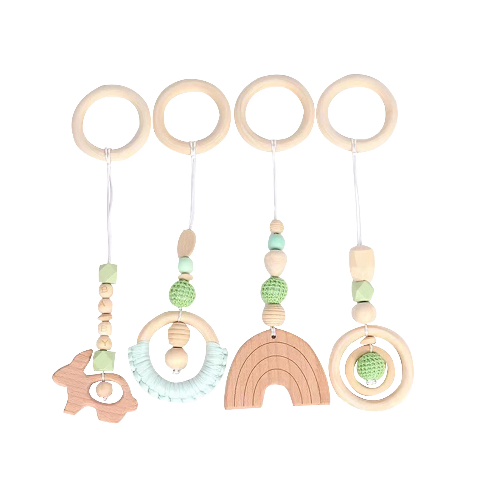 Детский деревянный Прорезыватель для зубов зажим соски портативная игрушка