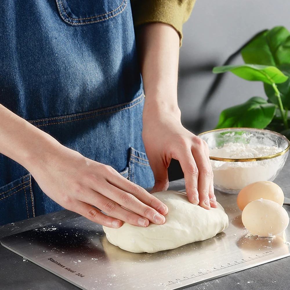 

Sowoll разделочная доска 304 из нержавеющей стали разделочные доски разделочная доска для фруктов прямоугольный мини-разделочная доска кухонн...