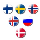 Северная Европа флаг стеклянный для холодильника магнит русская Финляндия Швеция Норвегия, Исландия, Дания флаг домашний декор