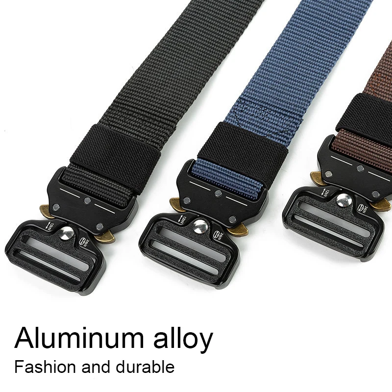 Нейлоновый полицейский армейский тактический ремень мужской быстросъемный для