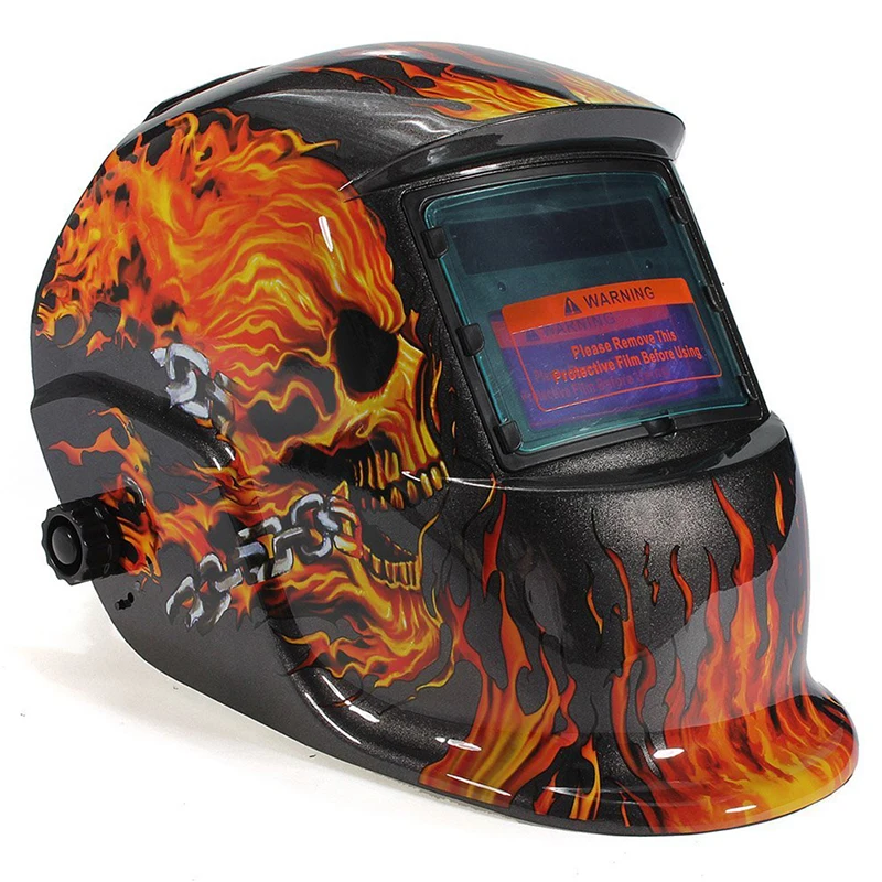 Hot Sale Automatic solar welding helmet mask Flame Skull | Инструменты
