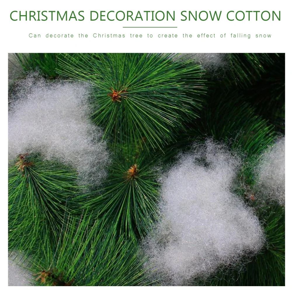 

2020 DIY White Christmas Snow Blanket Roll Fake Snow Winter Decoration Christmas Tree Mat Cotton Fibre Home Decor