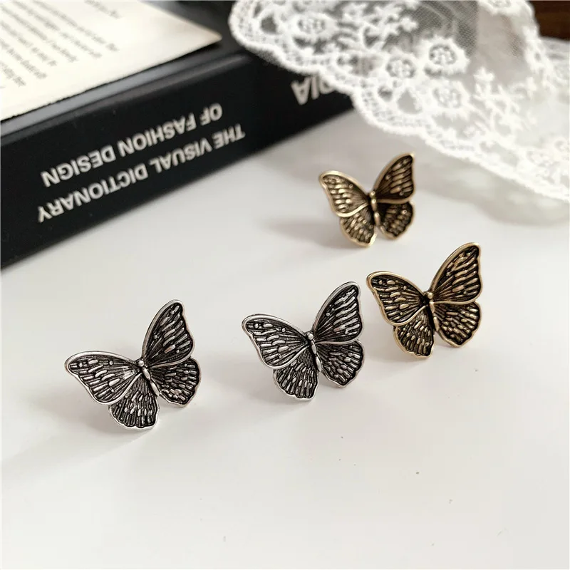 Модный винтажный готический серьги в стиле панк ювелирное изделие золотой