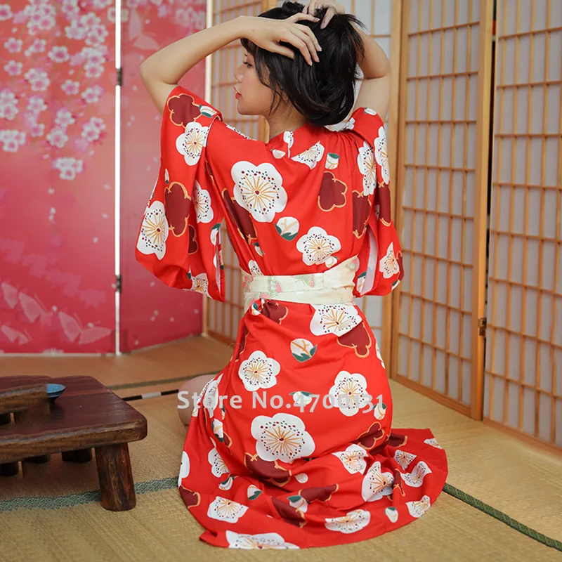 Японское традиционное свадебное вечернее платье женское кимоно Geisha Sakura Haori для