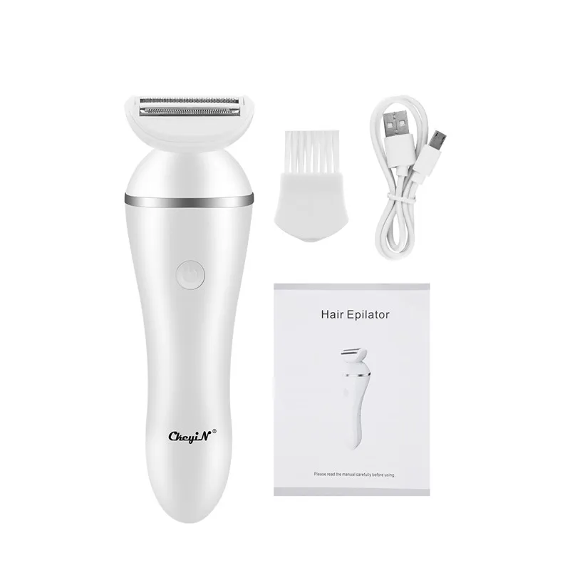 

CkeyN Women Rechargeable Shaver Painless Hair Removal Epilator Shaving Machine Razor Face Body Bikini Trimmer Washable Razor