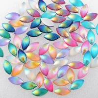 boliao ab horse eye shape resin 40pcs 714 mm 0 280 55 in mix color rhinestone flatback cell phone beauty home decor