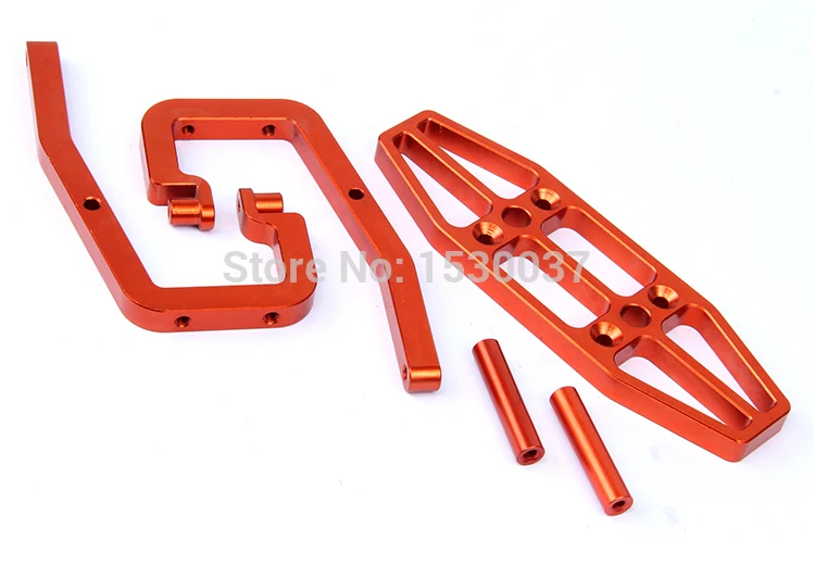 

Задний комплект из сплава ЧПУ для бампера для 1/5 HPI ROVAN KINGMOTOR MCD GTB RACING BAJA 5B 5T 5SC SS грузовик Радиоуправляемый автомобиль запчасти