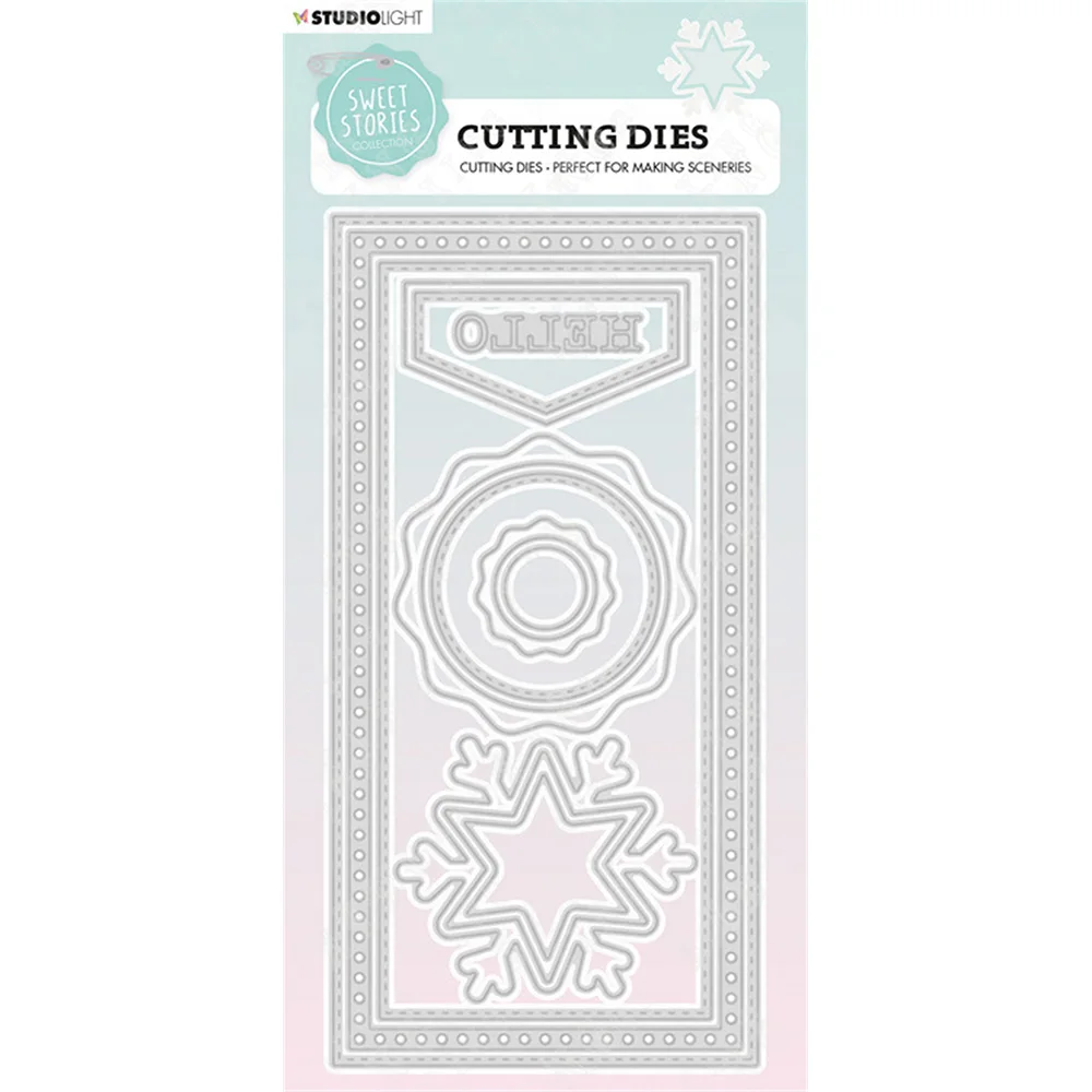 

New Arrival Hello Winter Metal Cutting Dies for Diy Scrapbooking Crafts Stencils Maker Photo Album Template Handmade Decoration
