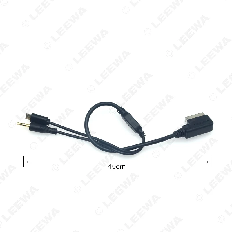 LEEWA аудио автомобиля Музыка AMI/MDI интерфейс до 3 5 мм Мужской Micro USB AUX кабель для Mercedes