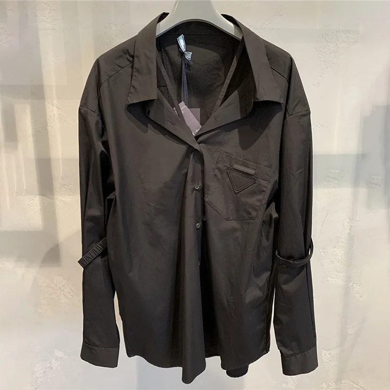 

2021 New Autumn Fashion Women Blouse Solid Color High Quality Ladies Shirts Cotton Loose Casual Elegant Female Tops T656