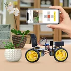 Умный набор для самостоятельной сборки автомобиля 4WD Wifi ESP32 комплекты для начинающих камеры для Arduino, отличный комплект для обучения, уроки роботов и программирования