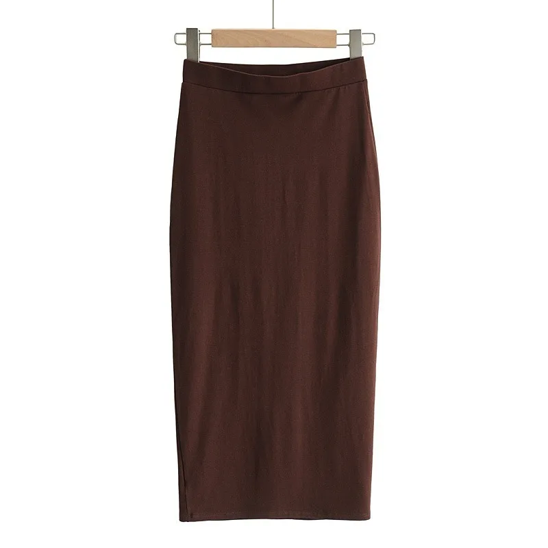 

2021 Elegant Fashion Solid 2 Pcs Women Sexy Off Shoulder Slim Cross Bandage Short Halter Vest + High Waist Hip Bodycon Skirts