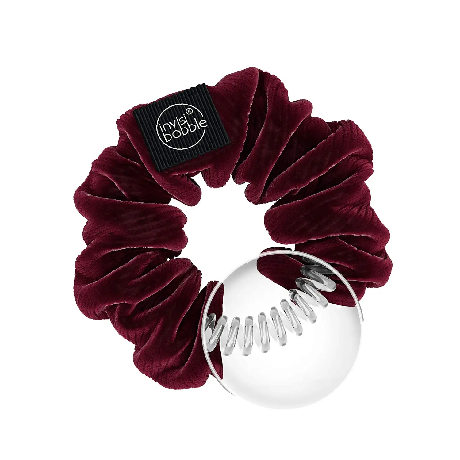 

invisibobble SCRUNCHIE Spiral hair rubber Strong hold hair ring high quality velvet fabric hairband traceless updotool red wine